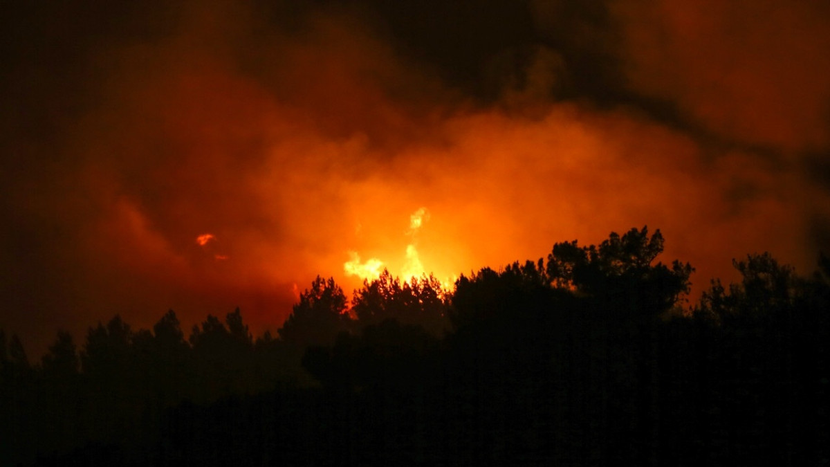 Hàng nghìn người cũng đã phải sơ tán khỏi các ngôi nhà trên bán đảo Datca, Tây Nam Thổ Nhĩ Kỳ do cháy rừng.
