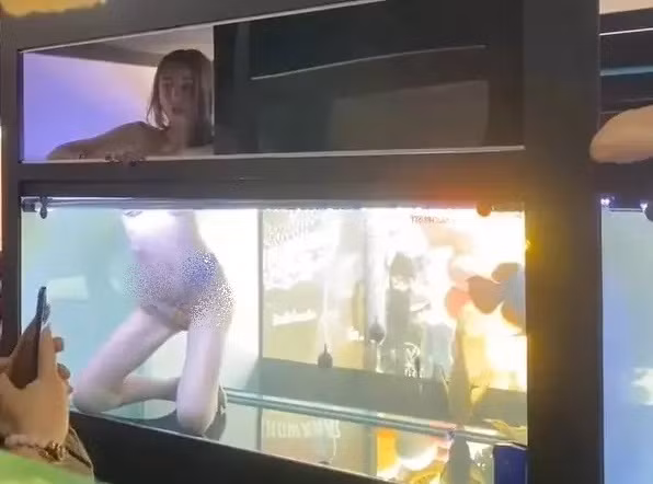 Thue nguoi mau bikini ngoi trong be ca, cua hang hung “gach da”-Hinh-2