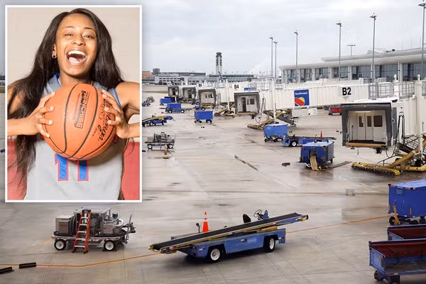 Toc vuong vao bang chuyen, nu nhan vien san bay tu vong