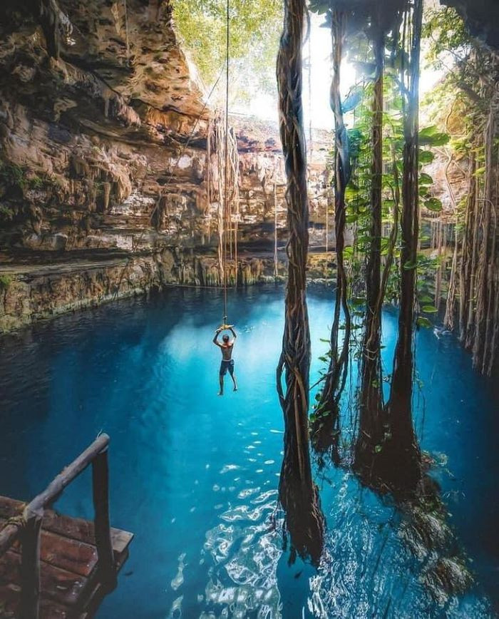 Hố tự nhiên ở Mexico đẹp tựa chốn bồng lai tiên cảnh (Tết) - Hình 8 Ho tu nhien o Mexico dep tua chon bong lai tien canh (Tet)-Hinh-8