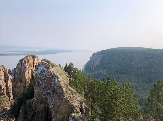 Trong khu vực công viên tự nhiên Lena Pillars, người ta đã tìm thấy hóa thạch của voi ma mút, bò rừng, ngựa Lena, tuần lộc...