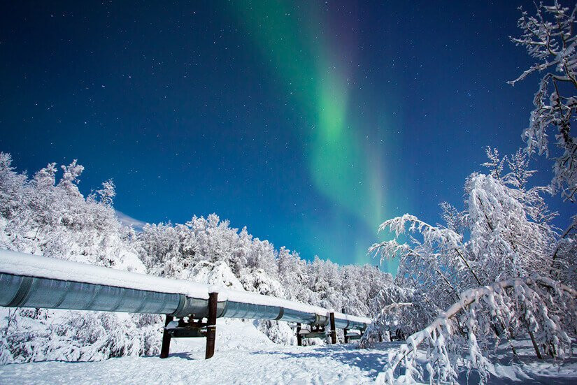 8. Fairbanks, Alaska, Mỹ: Từ tháng 11 đến tháng 2 hàng năm, nhiệt độ Fairbanks xuống tới -27 độ C. Cho dù là thời điểm nào trong năm, Fairbanks cũng không bao giờ thiếu vắng du khách.