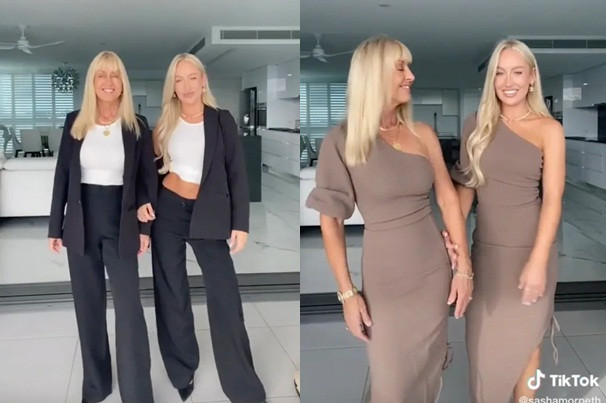 Hai me con trong nhu chi em boi cach mac giong nhau-Hinh-2