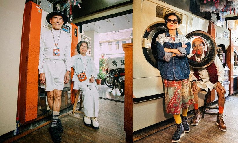 Cap vo chong gia U90 noi tieng boi mac quan ao cu “chat lu”