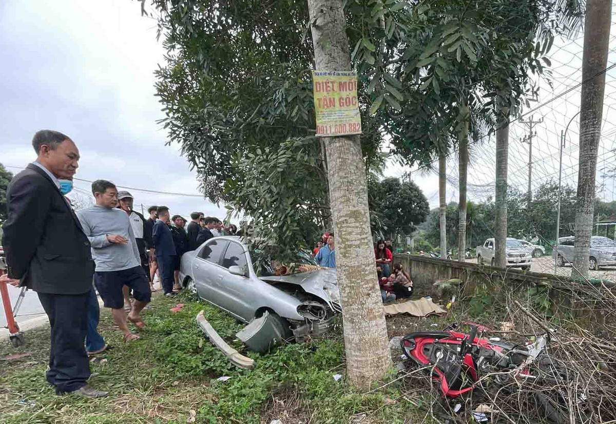 Hà Tĩnh: Ô tô tông xe máy, 2 bà cháu tử vong thương tâm Ha Tinh: O to tong xe may, 2 ba chau tu vong thuong tam