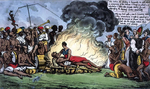 Tập tục Sati từng được thực hiện ở nhiều tầng lớp trong xã hội. Theo thời gian, tập tục này bị xã hội lên án vì sự tàn bạo đối với góa phụ khiến nhiều người mất mạng trong đau đớn. Vì vậy, tập tục này hiện bị cấm ở Ấn Độ.