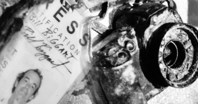 Bốn ngày sau vụ khủng bố, thi thể và máy ảnh của nhiếp ảnh gia Biggart được lực lượng cứu hộ tìm thấy tại hiện trường vụ đổ sập Trung tâm Thương mại Thế giới.