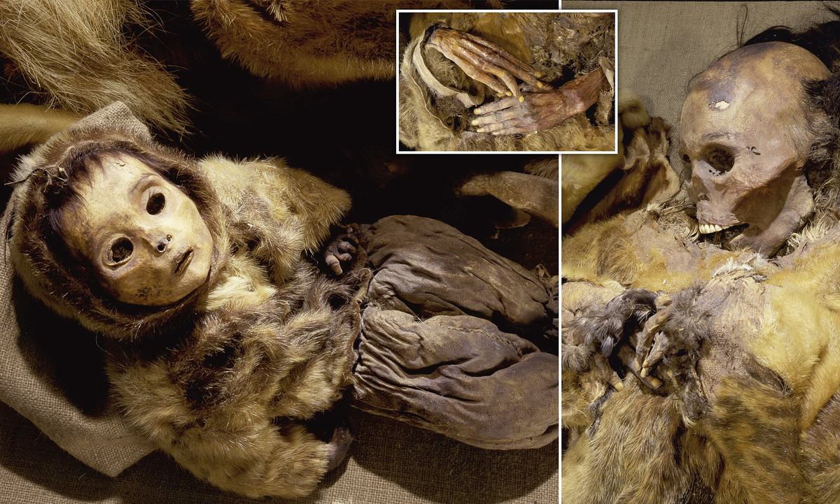 Được tìm thấy tại Greenland năm 1972, 8 xác ướp khoảng 500 tuổi được bảo quản nguyên vẹn trong tuyết. Tất cả xác ướp thuộc cùng một gia đình và được chôn cất trong 2 ngôi mộ cách nhau khoảng 1m.