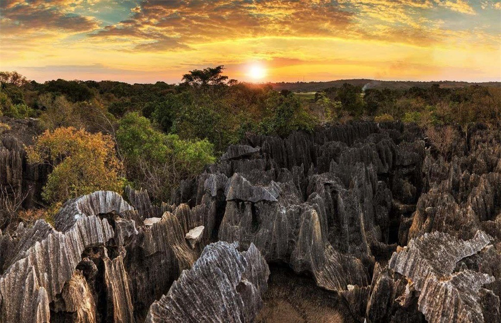 7. Vườn quốc gia Tsingy de Bemaraha, Madagascar: Mê cung núi đá độc đáo này vẫn chưa được nhiều người biết tới ngoại trừ một vài đường mòn, cây cầu, hay những điểm tham quan xung quanh. Còn lại, phần lớn công viên quốc gia ở Madagascar chưa hề có dấu chân người.