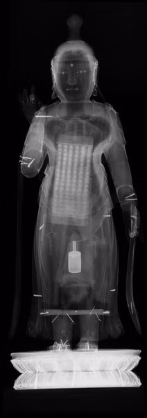 Phat hien 29 ban kinh Phat chua trong pho tuong Phat 6 the ky-Hinh-3