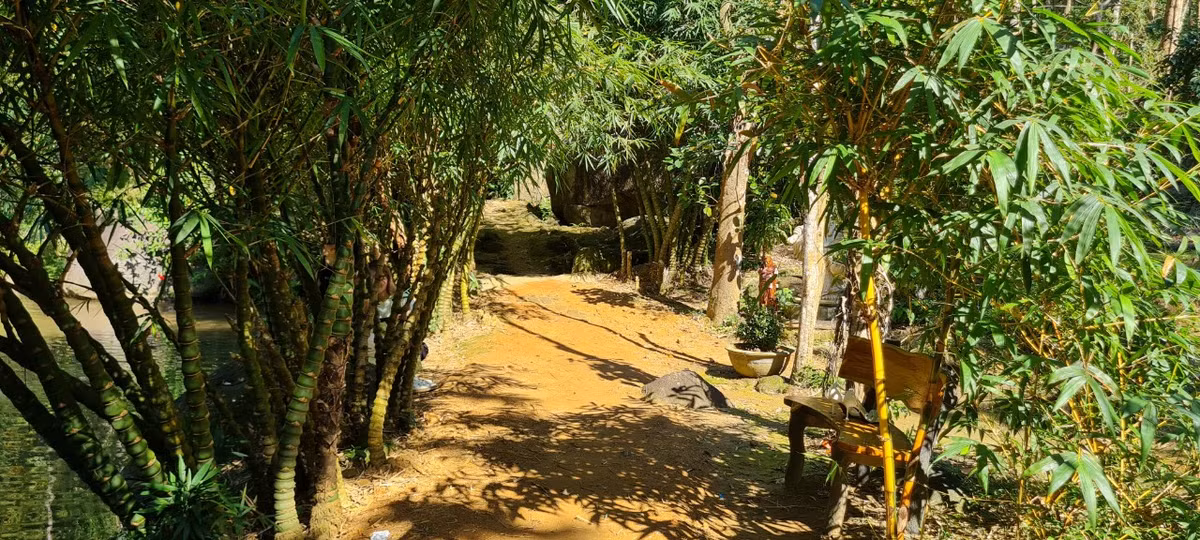 Men theo những con đường nhỏ rợp bóng tre, văng vẳng bên tai là tiếng suối chảy róc rách, chim ca líu lo và gió thổi rì rào...