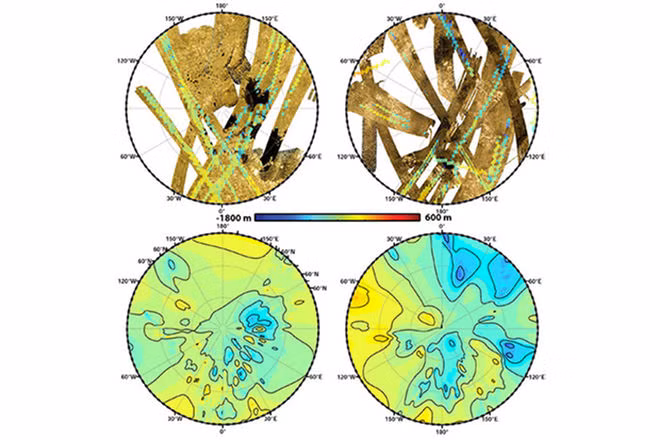 Bản đồ địa chất Mặt trăng Titan cho thấy đó là một khu vực nổi bật nhất trên sao Thổ, bao gồm khí mê tan, biển hydrocarbon do tàu vũ trụ tàu Cassini NASA phát hiện.
