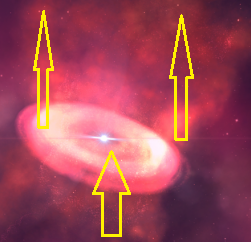 Cột xoáy năng lượng này phát ra nhiều làn sóng xung kích, tia bức xạ, tia cực tím và nhiều vật chất bụi, không gian ở nhiệt độ rất cao.