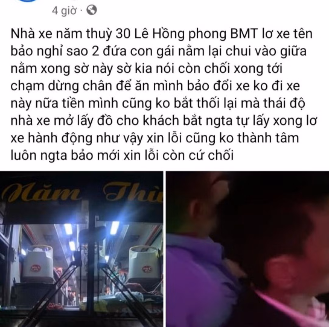 Phu xe N.Th bi to sam so hanh khach: Cac ben noi gi?