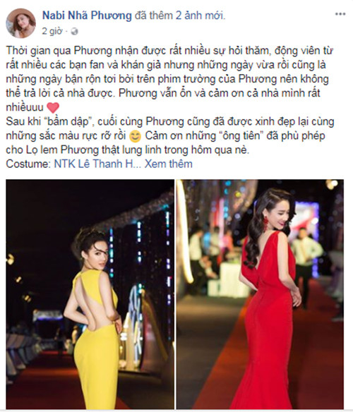 Chia sẻ của Nhã Phương.