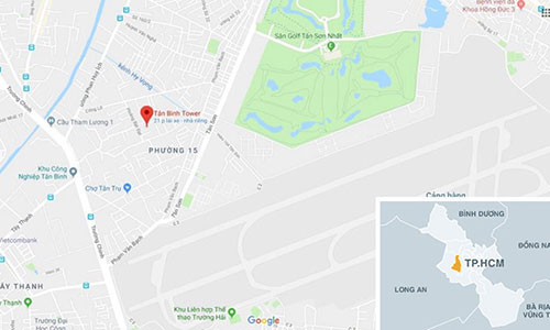 Vị trí dự án Tân Bình Tower.