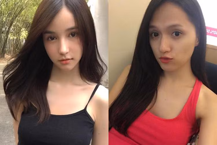 Khi để mặt mộc, Hương Giang và Yoshi vẫn hút ánh nhìn.