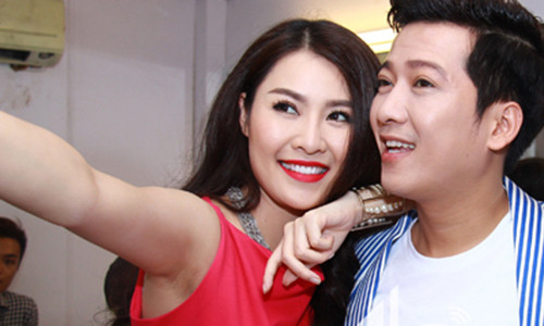 Quế Vân và Trường Giang thời còn mặn nồng với nhau.