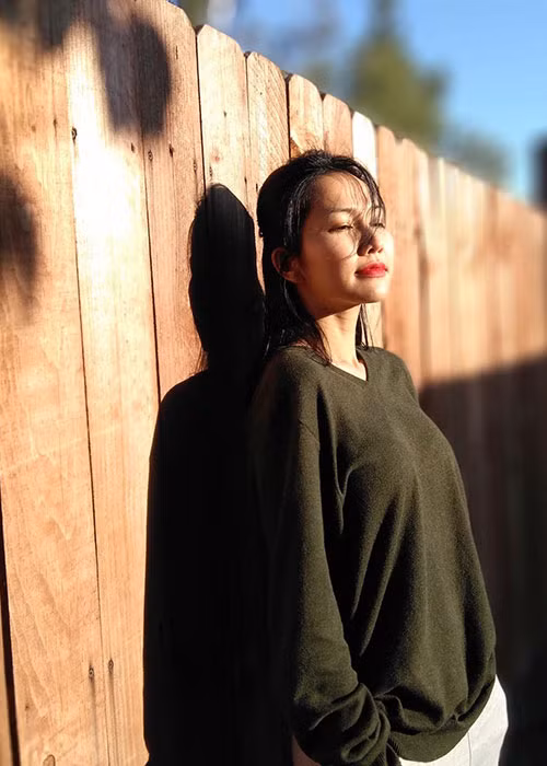 Kim Hiền cập nhật hình ảnh từ Mỹ.