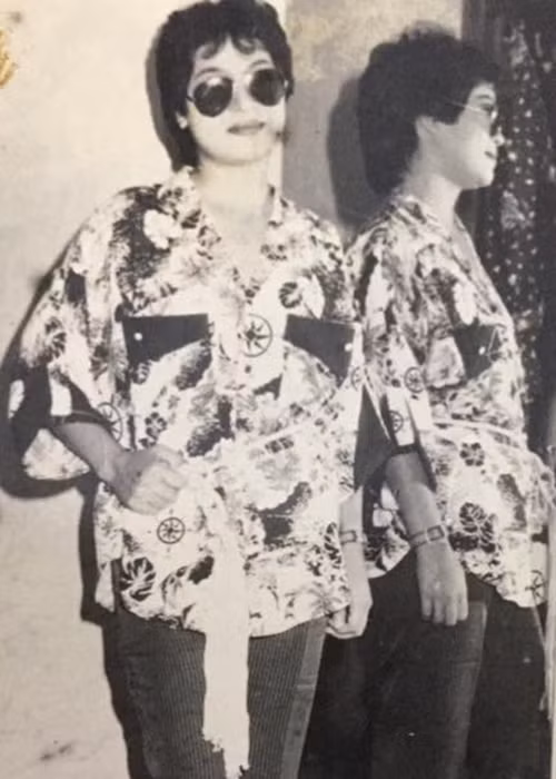 Nghệ sĩ Minh Vượng khoe ảnh hồi trẻ sành điệu.