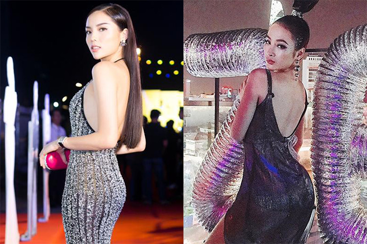 Diện đầm ôm sát, Angela Phương Trinh - Kỳ Duyên khoe vòng ba lý tưởng.