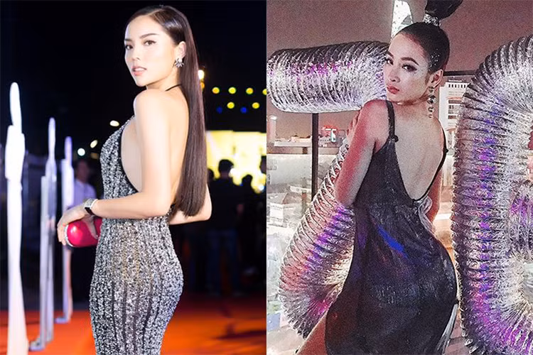 Diện đầm ôm sát, Angela Phương Trinh - Kỳ Duyên khoe vòng ba lý tưởng.