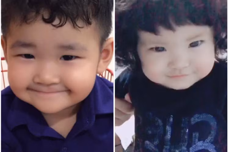 Con gái và con trai của Thành Đạt đều kháu khỉnh.