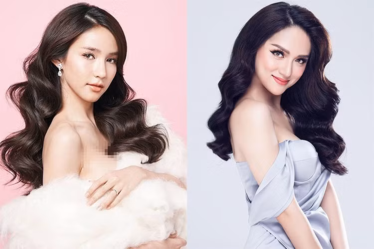 Yoshi và Hương Giang Idol gợi cảm không kém cạnh nhau.