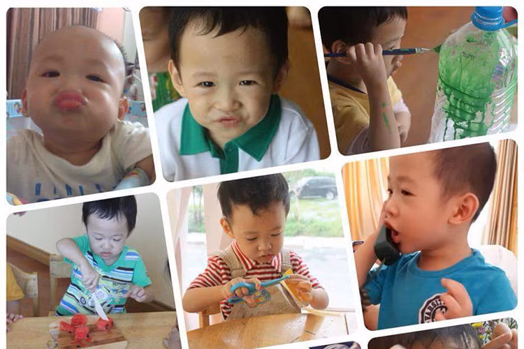 Vân Hugo khoe những khoảnh khắc con trai chu môi vô cùng đáng yêu.