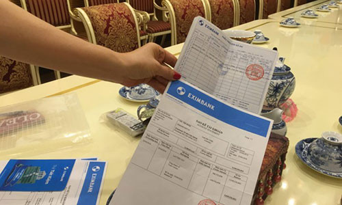 Chứng từ thông báo số dư của ngân hàng vẫn thể hiện tiền còn trong sổ tiền kiệm. Ảnh: NVCC.