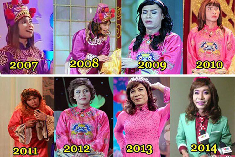 Không chỉ diễn chính kịch, Công Lý còn diễn hài rất duyên. Vai diễn hài giúp Công Lý tạo tên tuổi chính là Bắc Đẩu trong Táo quân. Ảnh: Dân Việt