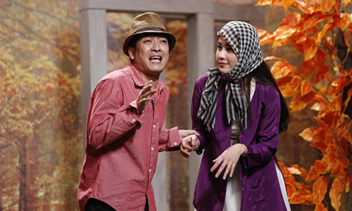 Nam Em - Trường Giang. Ảnh: Báo giao thông