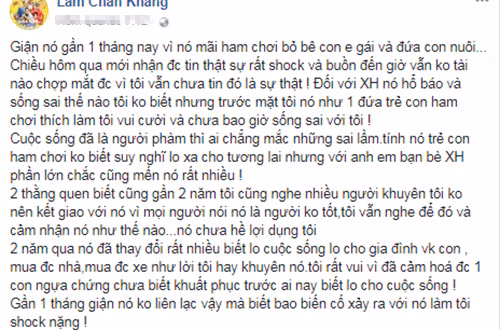 Chia sẻ của Lâm Chấn Khang.