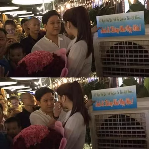 Giữa tâm bão gạch đá từ dư luận, Trường Giang bất ngờ xuất hiện tại phim trường nơi Nhã Phương đang diễn, tặng hoa và xin lỗi nữ diễn viên vì đã làm cô phải khóc