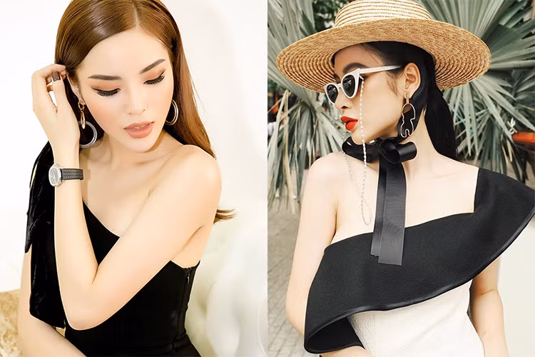 Hình ảnh kiêu kỳ, sang chảnh của hai cô nàng.