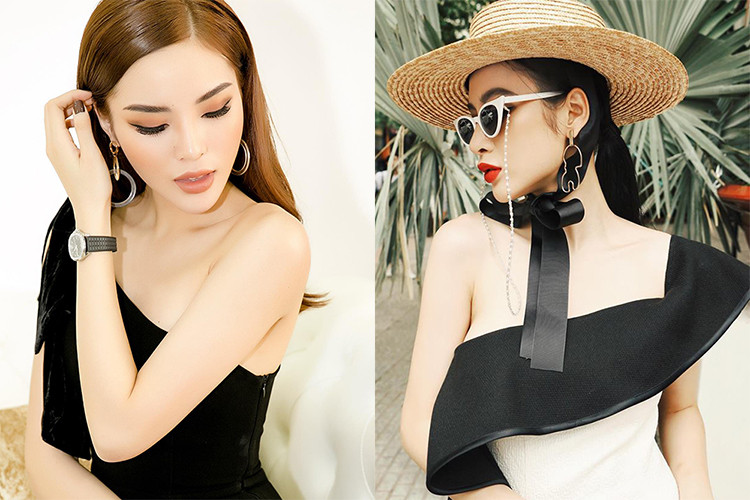 Hình ảnh kiêu kỳ, sang chảnh của hai cô nàng.