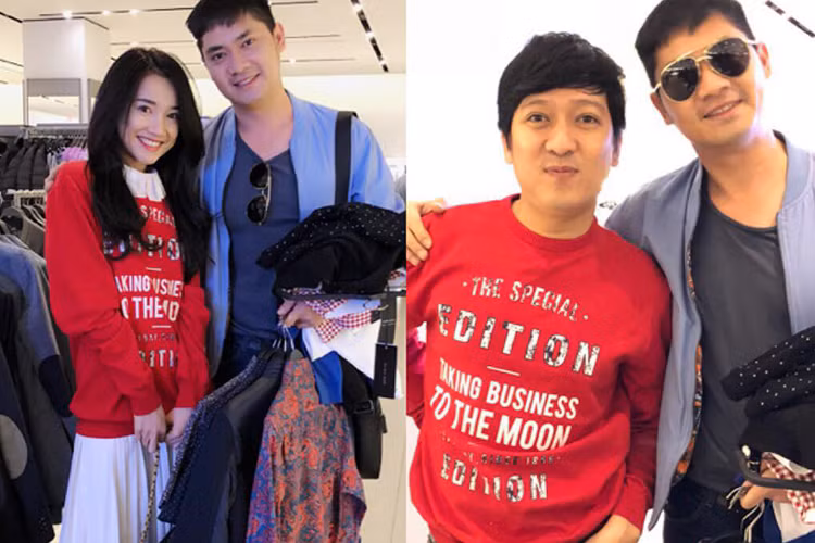 Hot Face sao Việt 24h: Minh Luân chia sẻ hình ảnh bên Trường Giang và Nhã Phương đồng thời tiết lộ: “Hai bạn nhất định không chịu chụp hình chung vì sợ lên Facebook nhưng chụp riêng tui cũng có cách ghép ảnh lại mà. Mãi hạnh phúc nhé”.