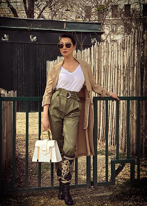 MC Kỳ Duyên trẻ trung, sành điệu trong ngày cuối ở Paris.