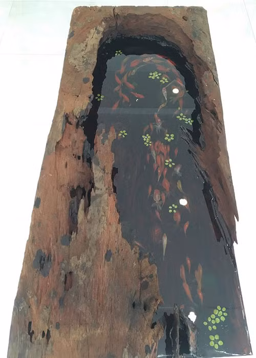 Bức tranh có chiều dài 1,1 mét, nặng gần 1 tạ.