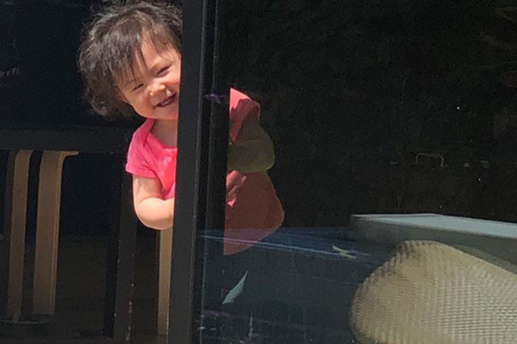 Trần Quán Hy vừa chia sẻ hình ảnh con gái chơi trò trốn tìm cùng bố trên trang cá nhân. Trần Quán Hy vừa chia sẻ hình ảnh con gái chơi trò trốn tìm cùng bố trên trang cá nhân.