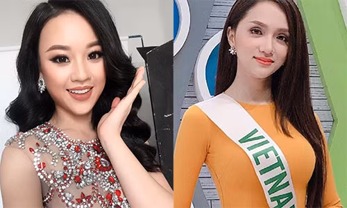 Hoàng Hải Thu (trái) dự đoán Hương Giang khó lọt top 3 hoa hậu. Ảnh: FBNV