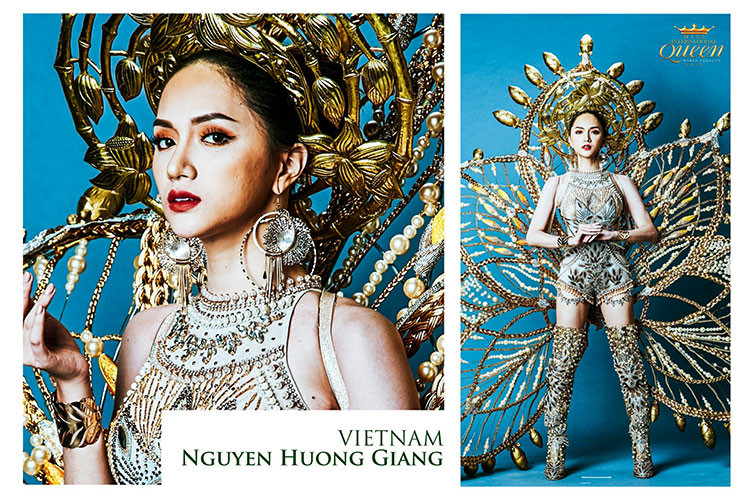 Ngoài vương miện, Hương Giang ẵm giải Người đẹp truyền thông. Ảnh: BTC