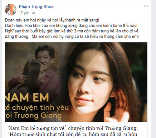Chia sẻ của Anh Khoa.