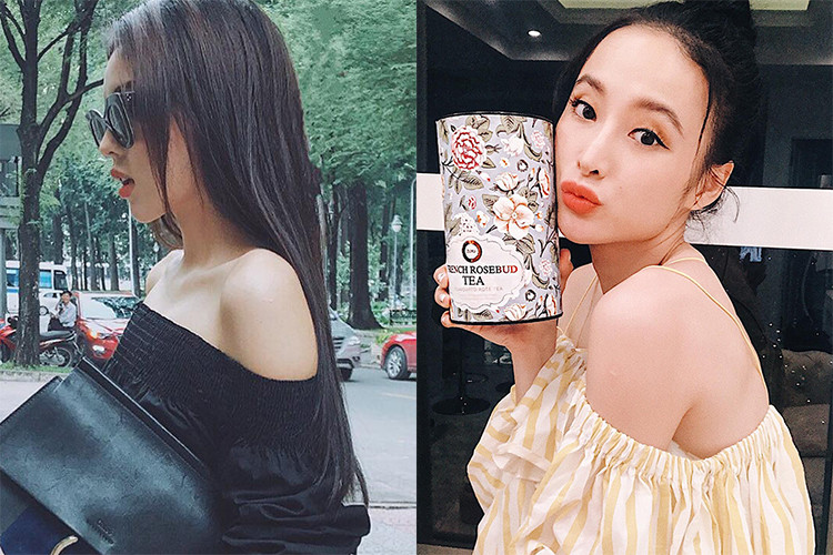 Kỳ Duyên gợi cảm khi diện áo trễ vai. Angela Phương Trinh cũng quyến rũ không kém cạnh.