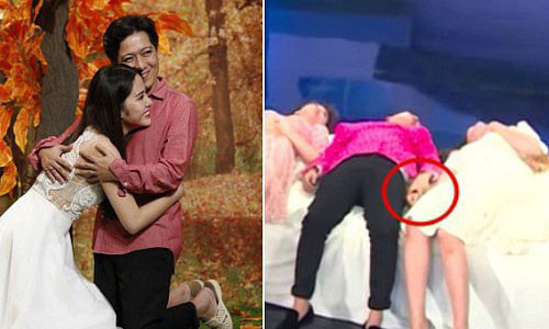 Trường Giang bên Nam Em. Ảnh: Dân Việt