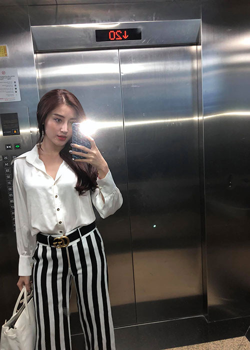 Huyền My tâm sự: “Phụ nữ có 3 việc không thể ngừng cố gắng: học tập, xinh đẹp và kiếm tiền”.