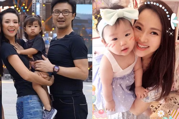 Con gái của Chương Tử Di - Uông Phong thừa hưởng những nét đẹp từ mẹ. Ảnh: Weibo