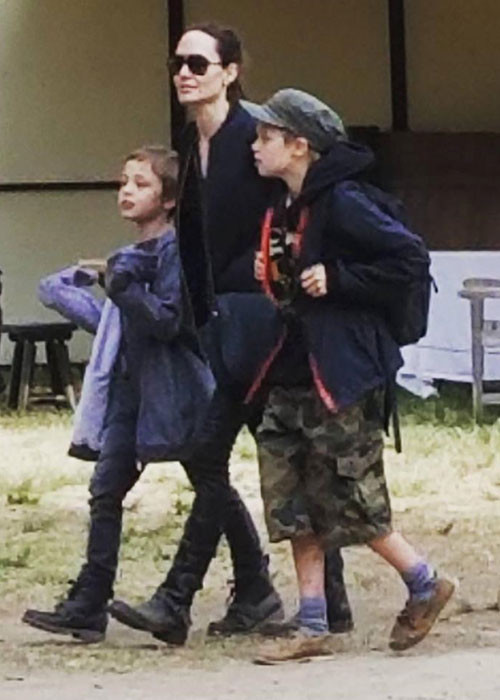 Angelina vẫn thường xuyên đi du lịch cùng các con và thay đổi nơi sống khoảng 3 tháng một lần. Ảnh: TMZ