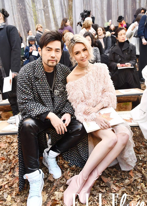 Côn Lăng - Châu Kiệt Luân là cặp vợ chồng nổi tiếng của làng giải trí xứ Trung. Ảnh: Sina