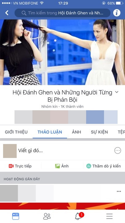 Nhóm kín với hơn 1 ngàn thành viên được giới thiệu là chuyên xử lý 'con giáp thứ 13', giúp chị em phụ nữ bảo vệ hạnh phúc gia đình - Ảnh: facebook